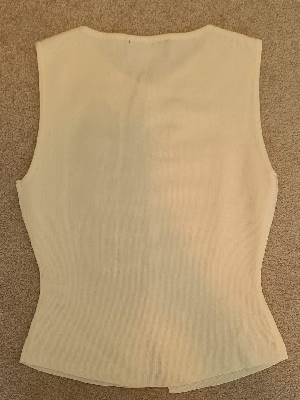 Express Ruched Front Covered Button Sweater Vest S - Picture 6 of 8